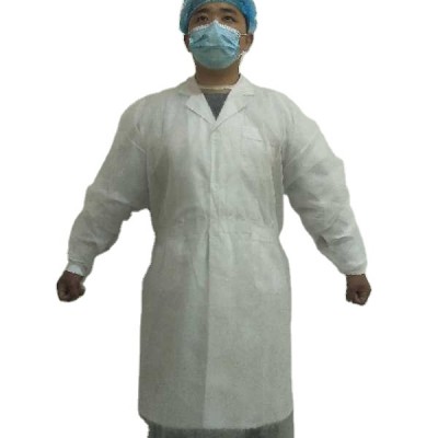 25g PP non-woven disposable used Isolation suit with stock 50000pcs